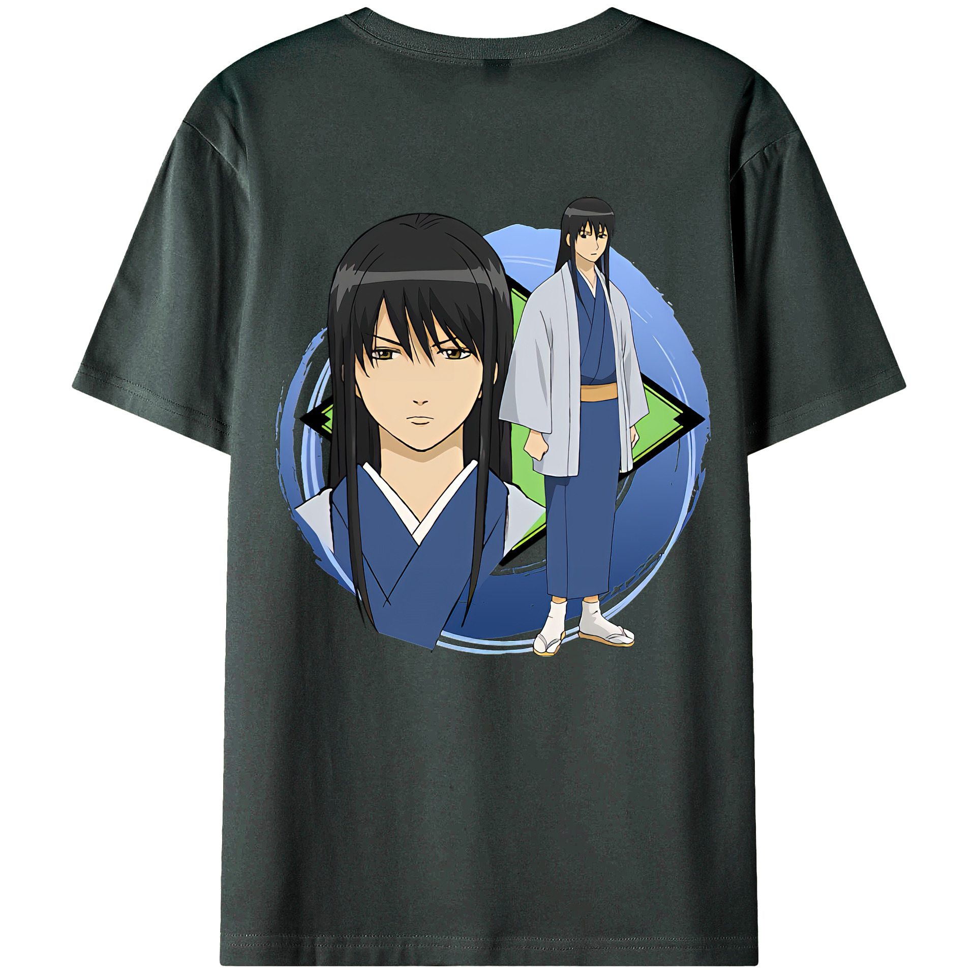 （画像用） ぎんたま 坂田銀時（さかたぎんとき） 神楽 志村新八（しむら しんぱち） GINTAMA Sakata Gintoki Kagura Shimura Shinpachi 綿100％ メンズ半袖Tシャツ（バックプリント） 通気性